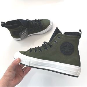 Converse Women's Sneakers in Olive and Black